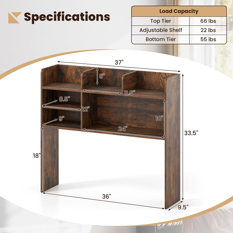 Giantex Desktop Bookshelf for Home Office