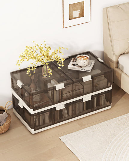Giantex 26.5Gal Under Bed Storage Containers, 2/4 Pack Stackable Rolling Plastic Storage Boxes with Wheels & Lids