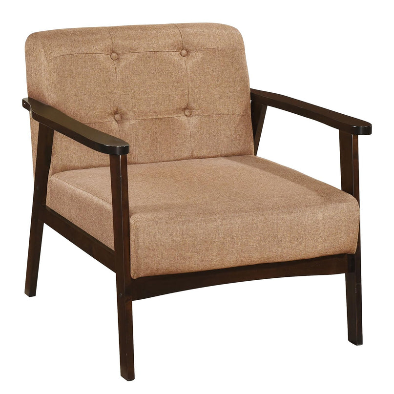 Giantex Mid-Century Modern Accent Chair Oversized Armchair(Beige)
