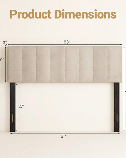 Giantex Linen Upholstered Headboard