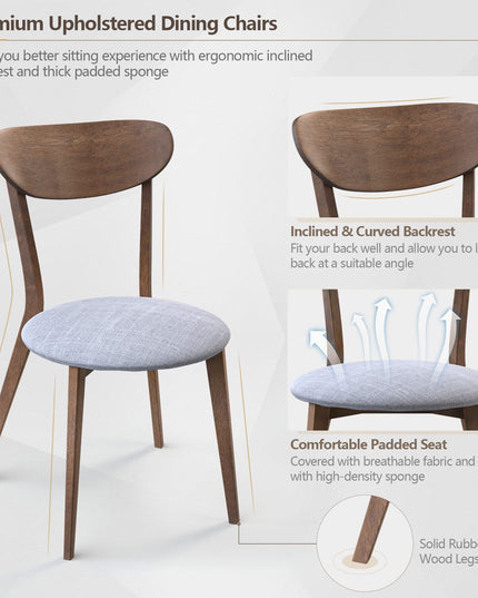 3 Piece Dining Table and Chair Set - Giantex