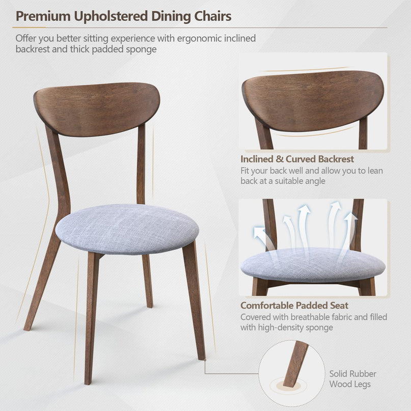 3 Piece Dining Table and Chair Set - Giantex