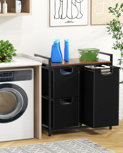 Giantex Laundry Hamper, Laundry Basket Organizer with 3 Pull-Out Removable Bags