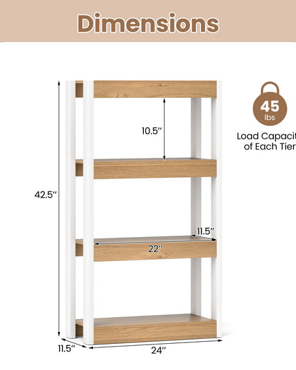 Giantex 4-Tier Bookshelf
