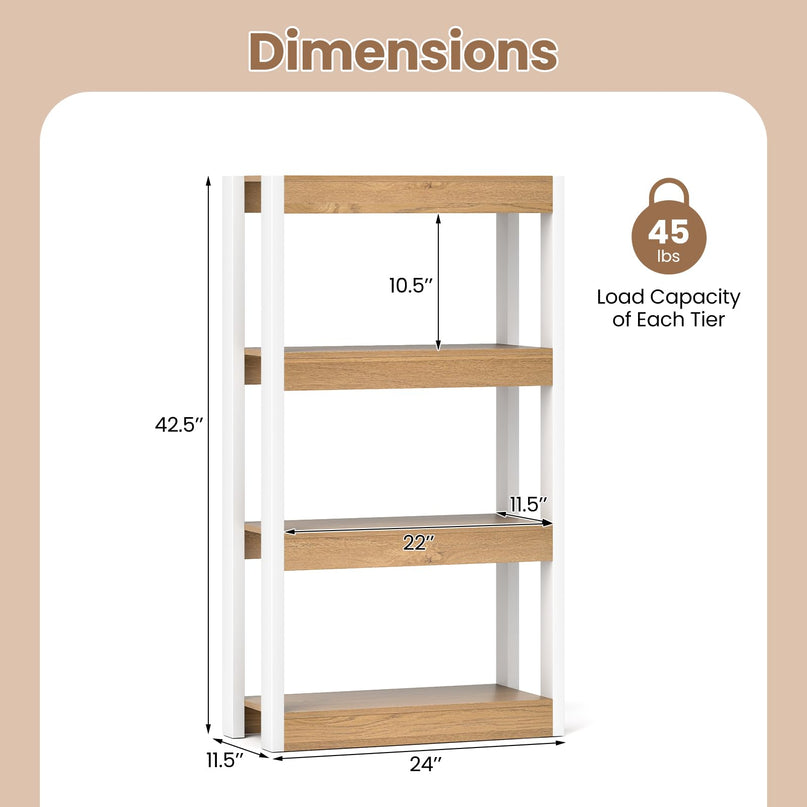 Giantex 4-Tier Bookshelf