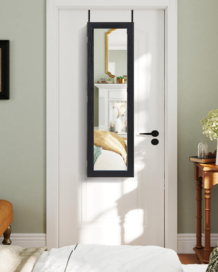 Giantex Wall Door Mounted Jewelry Armoire Cabinet with Full-length Mirror