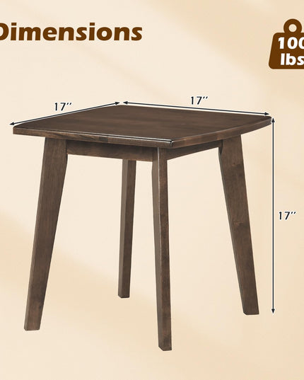 Giantex Canapé Compact Table d'Appoint de Chevet avec Cadre Robuste en Bois d'Hévéa