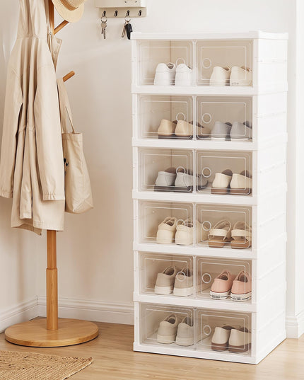 Giantex 6-Tier Folding Shoe Rack Organizer