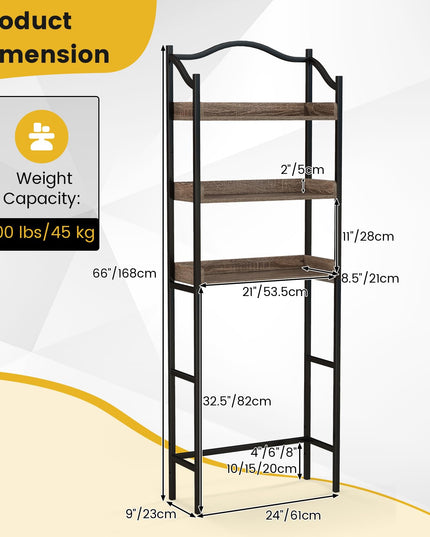 Giantex 3-Tier Over-The-Toilet Rack