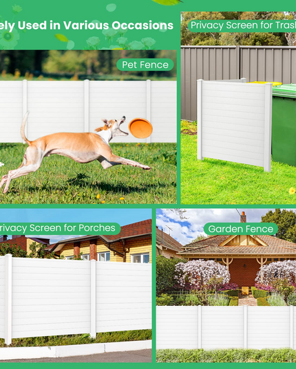 Trash Can Enclosure with 3 Stakes - Giantex
