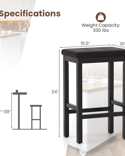 Giantex 24" Bar Stools Set