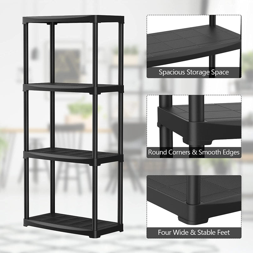 Giantex 24” x 12” x 52.5” Heavy Duty Freestanding Display Shelving Easy to Assemble