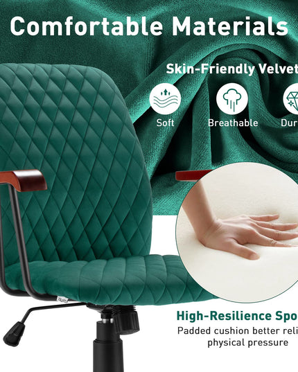 Giantex Velvet Home Office Desk Chair