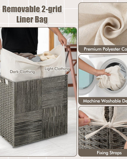 Panier à linge Giantex avec couvercle