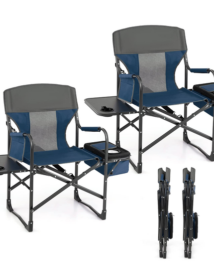 Giantex Directors Chair, Folding Chair with Side Table