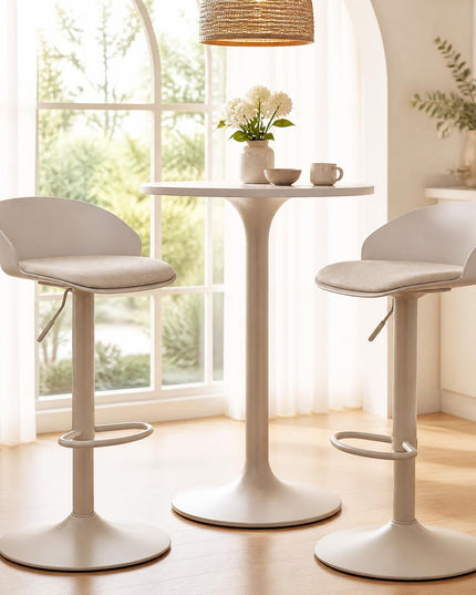 GIANTEX Swivel Bar Stools Set of 2/4 for Dining Room Island