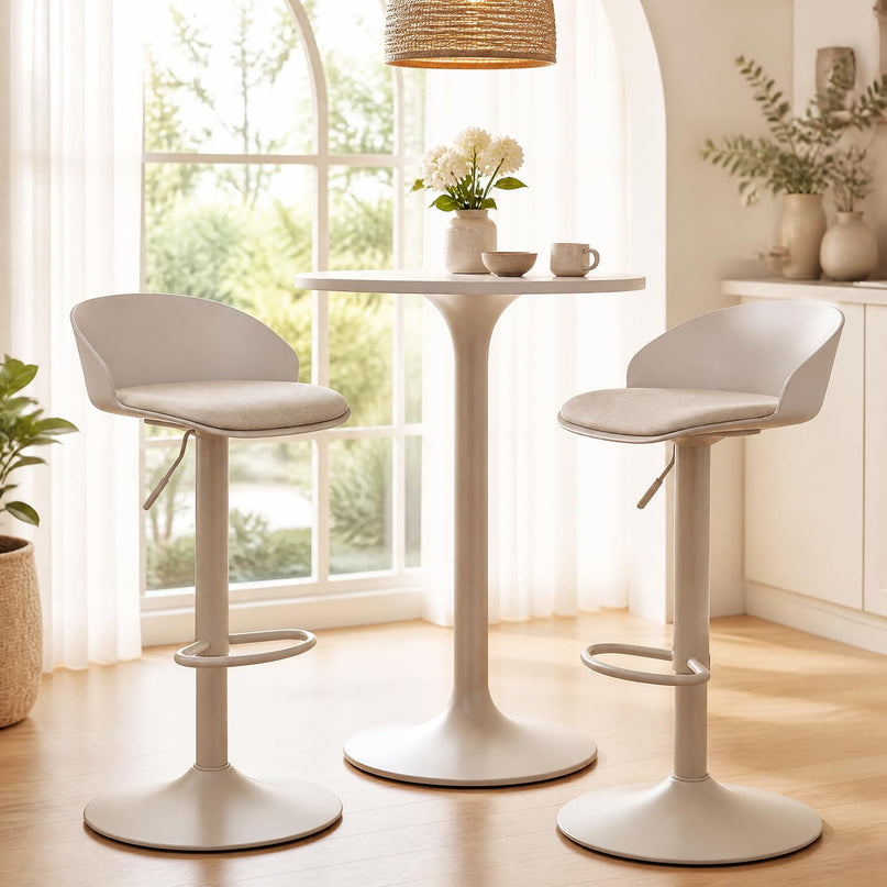 GIANTEX Swivel Bar Stools Set of 2/4 for Dining Room Island