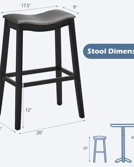 Giantex Counter Height Bar Stools Set