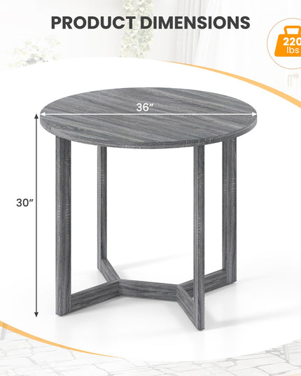 Giantex 36" Round Dining Table for 4