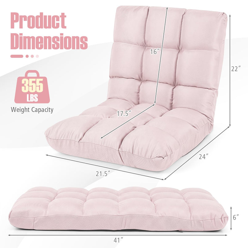 Giantex Floor Sofa Chair with 14 Adjustable Position for Meditation