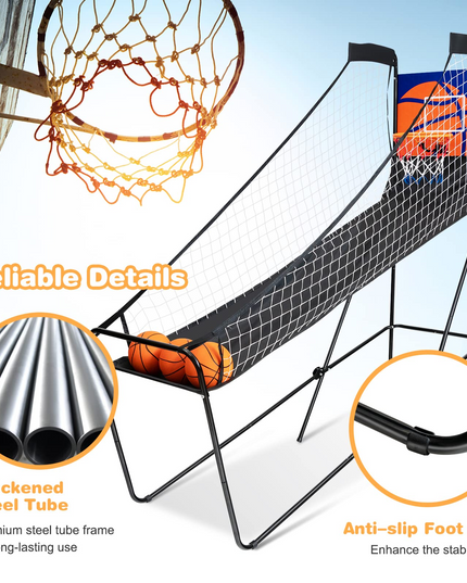 Foldable Electronic Arcade Basketball Game - Giantex