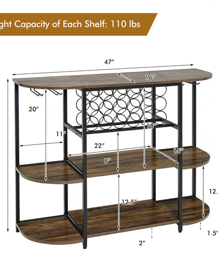 Giantex Wine Bar Cabinet