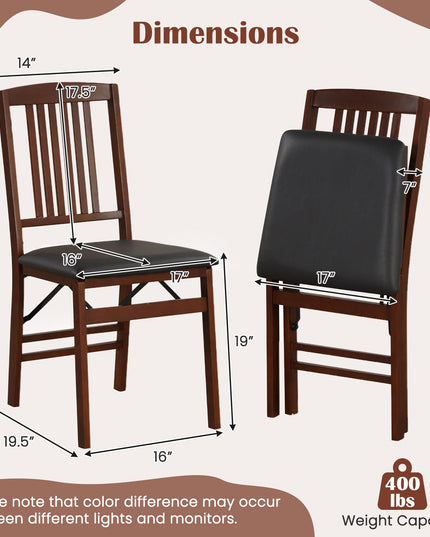 Giantex Folding Dining Chairs Set