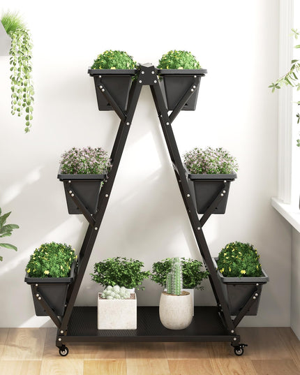 Giantex 6-Tier Rolling Raised Garden Bed