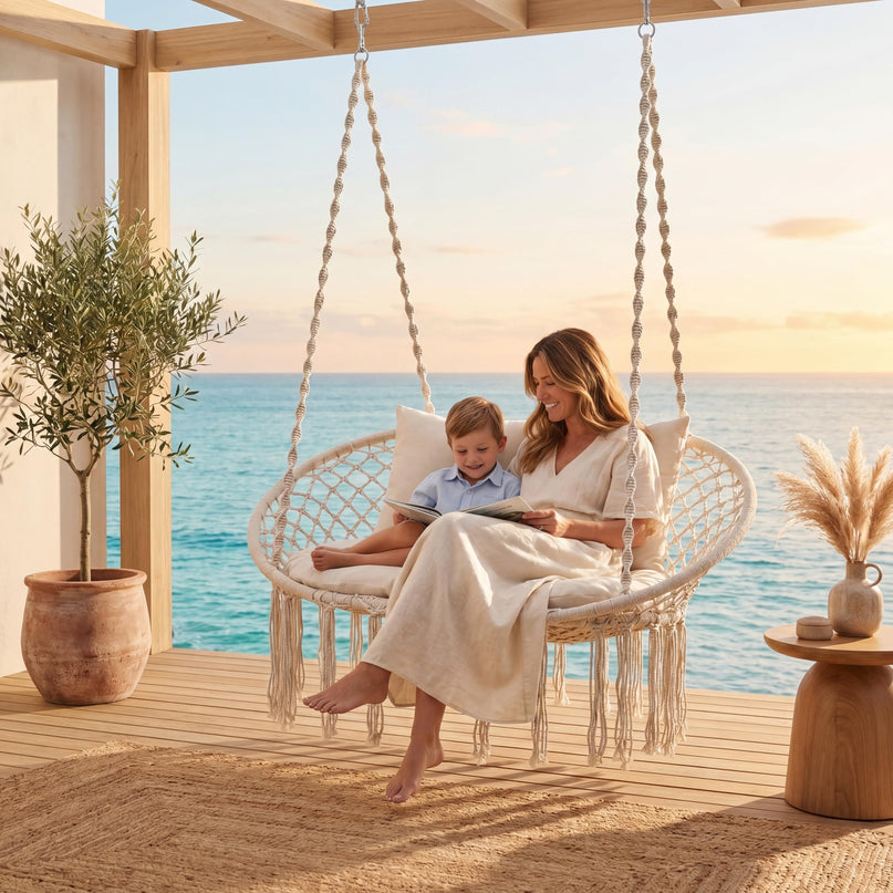 Giantex Double Hammock Chair with Cushions