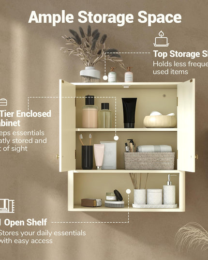 Giantex Wall Mounted Bathroom Cabinet for Laundry Room