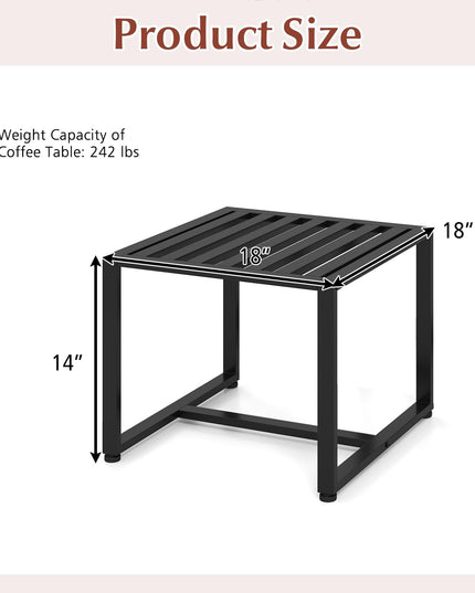 Giantex Indoor Square Side Tables for Living Room