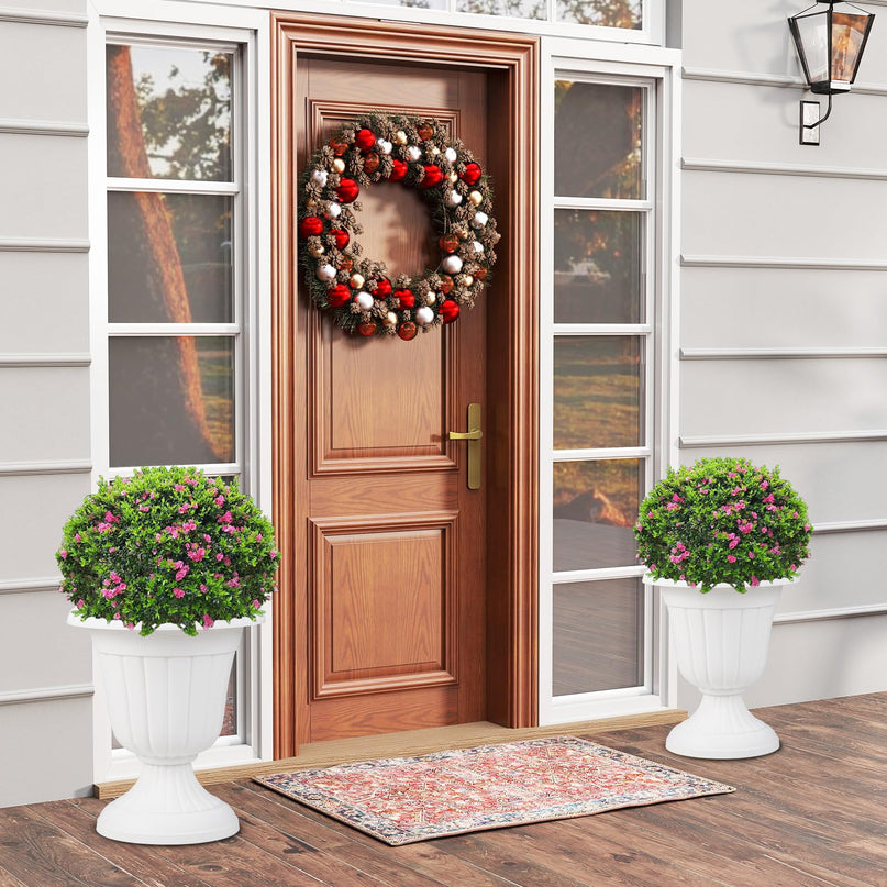 Giantex 18" Tall Vintage Planters Set of 2/4 for Front Porch Home Wedding