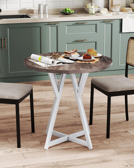 Giantex Table de Salle à Manger Ronde 80 cm pour 2-4 Personnes | Charge 100 kg