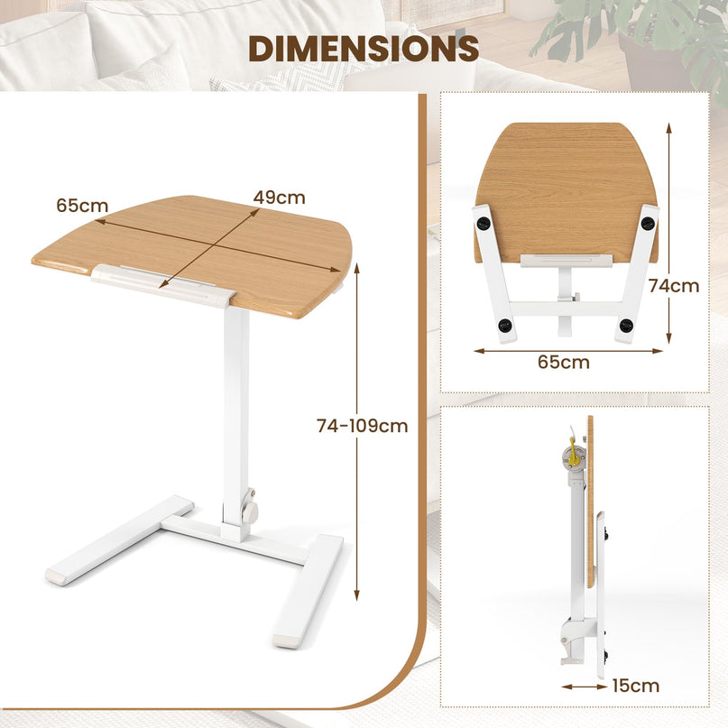 Bureau debout mobile Giantex à roulettes