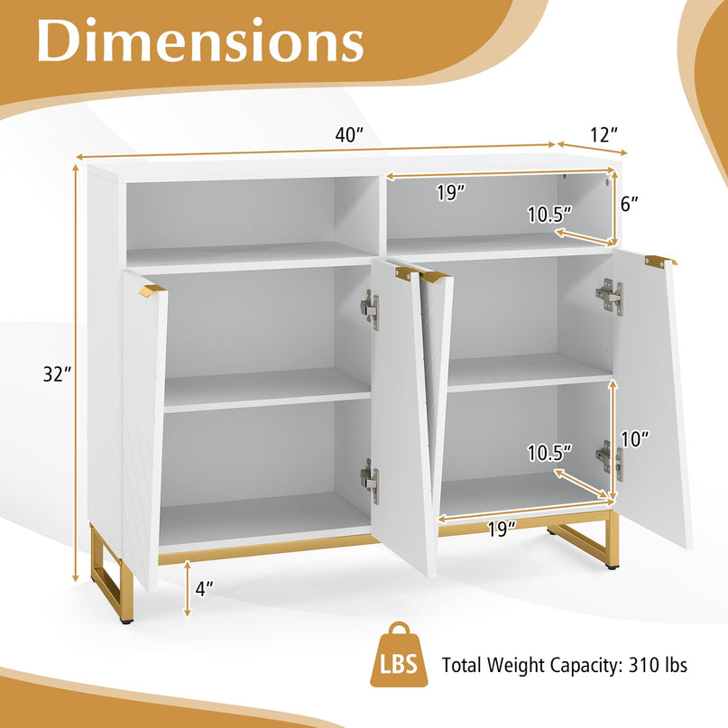 Giantex Buffet Cabinet with Storage for Living Room Entryway