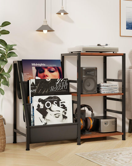 Giantex Record Player Stand with Vinyl Storage