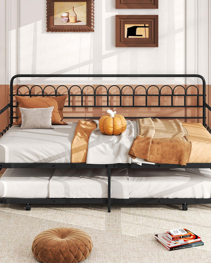Giantex Twin Daybed with Trundle for Living Room