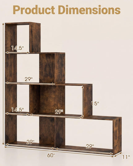 Giantex 6 Cube Geometric Bookshelf for Living Room