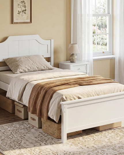 GIANTEX Twin/Full/Queen/King Size Wooden Bed Frame with Headboard