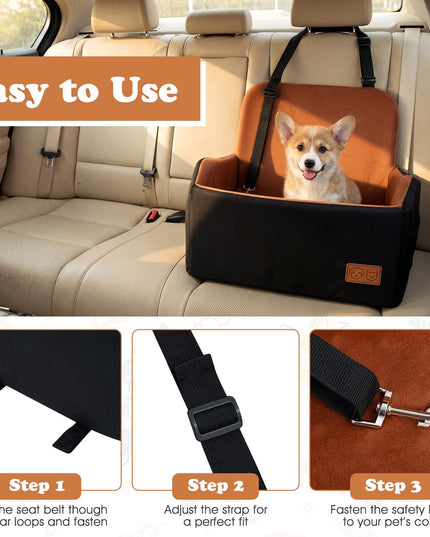 Giantex Orthopedic Dog Car Seat for Small Dogs up to 35/55 lbs(21'' x 20'' x 18''/32'' x 21'' x 18'')