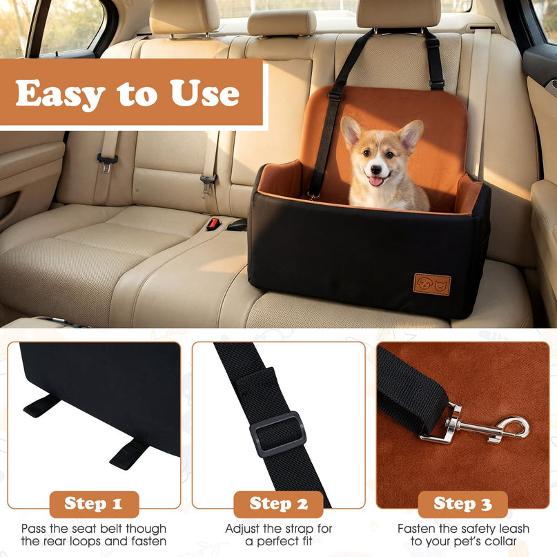 Giantex Orthopedic Dog Car Seat for Small Dogs up to 35/55 lbs(21'' x 20'' x 18''/32'' x 21'' x 18'')
