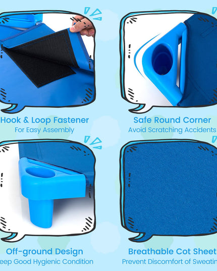 Giantex 6 PCS/4 PCS Stackable Daycare Cot for Kids