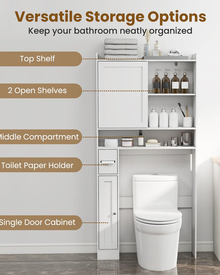 Giantex Over The Toilet Storage Cabinet for Bathroom & Laundry Room