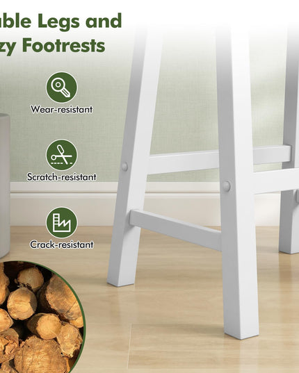 Giantex 24" Bar Stools Set of 2/4 for Kitchen Island