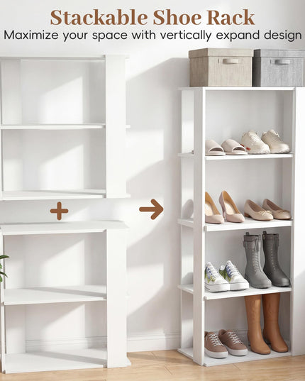 Giantex White Shoe Rack for Closet