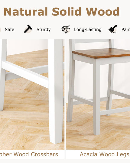 Giantex Counter Height Bar Stools Set
