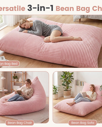 GIANTEX 3-in-1 Large Bean Bag Chair