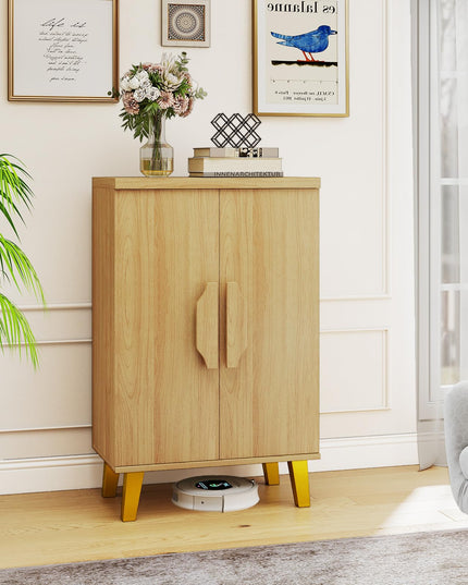 Giantex Sideboard Buffet Cabinet with Double Doors & Removable Shelves