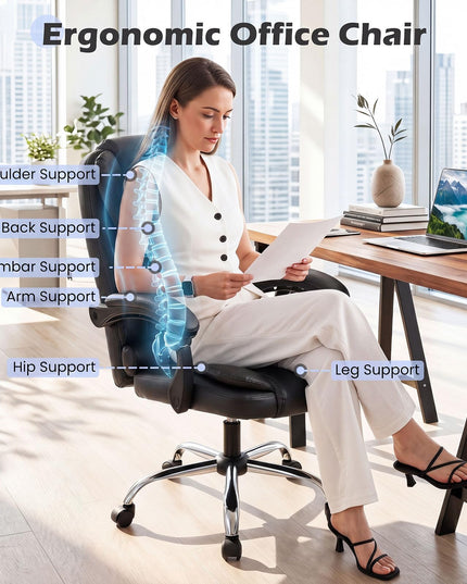 Giantex Office Executive Chair with Linkage Armrests