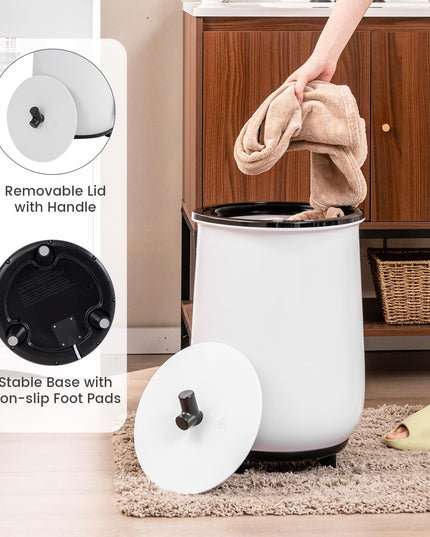 Giantex Towel Warmer for Bathroom - 23L Large Blanket Warmer with 3 Heat Settings, Built-in Timer, Auto Shut Off